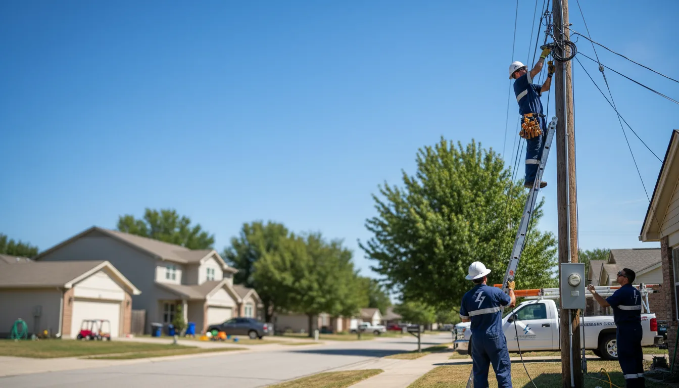 Residential electrician providing installation services in Graymont, IL